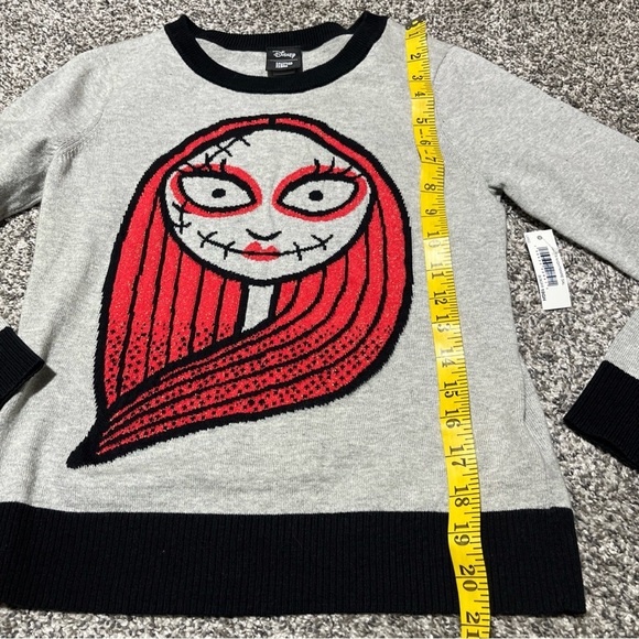 NWT Disney Essentials Spotted Zebra Nightmare Sally Cotton Sweater Girl SZ L 10 - Picture 4 of 11